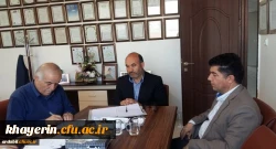 دیدار دبیر بنیاد خیرین حامی دانشگاه فرهنگیان استان، با رئیس مجمع خیرین مدرسه ساز استان اردبیل