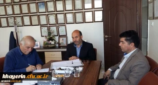 دیدار دبیر بنیاد استان، با رئیس مجمع خیرین مدرسه ساز استان اردبیل