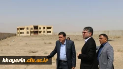 بازدید دکتر خنیفر از مرکز آموزش عالی کاشان و زمین جهت احداث دانشگاه فرهنگیان