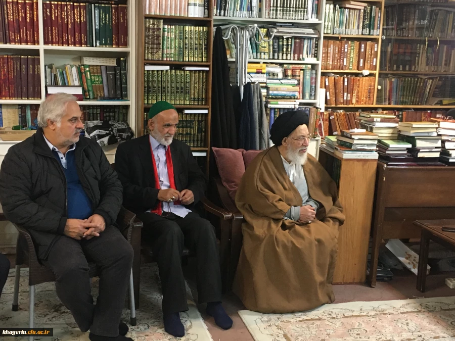 حضور در بیت آیت الله سیدان (1)