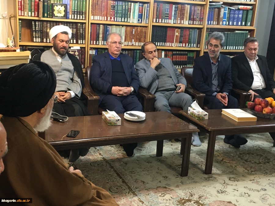 حضور در بیت آیت الله سیدان (2)