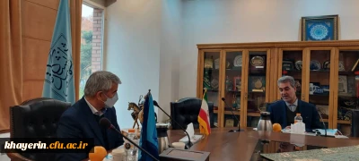 نشست مشترک مدیر عامل بنیاد خیرین حامی دانشگاه فرهنگیان با رئیس دانشگاه شهید بهشتی 