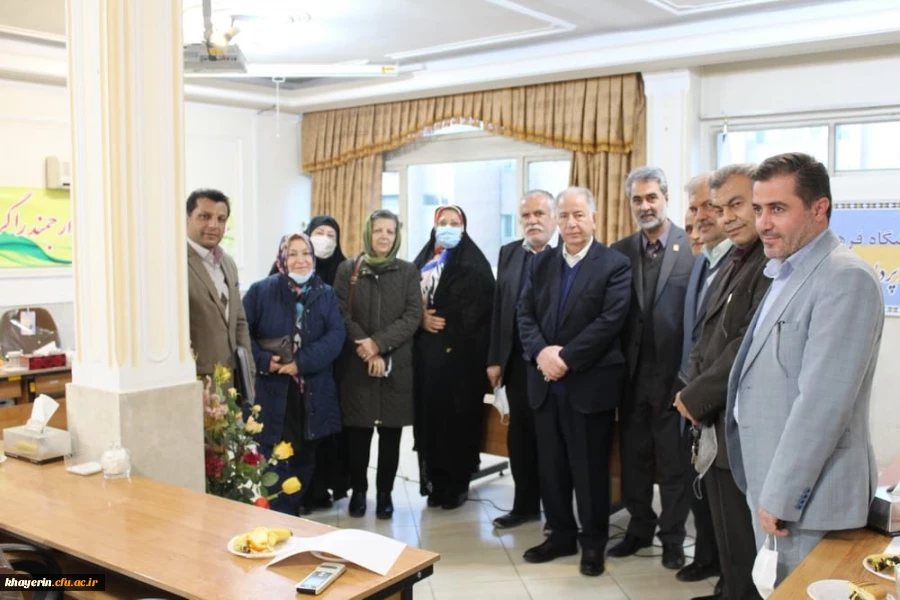 نشست هیات مدیره بنیاد خیرین استان قزوین حامی دانشگاه فرهنگیان با حضور رئیس محترم هیات مدیره و مدیرعامل محترم ستاد مرکزی  2